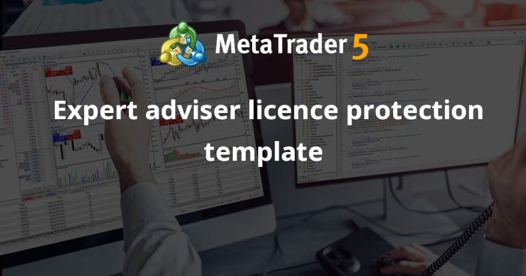 Expert adviser licence protection template