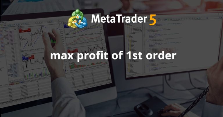 max profit of 1st order