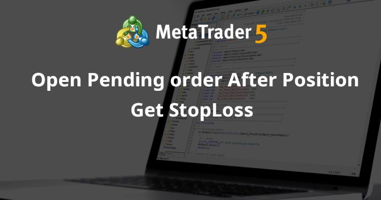 Open Pending order After Position Get StopLoss
