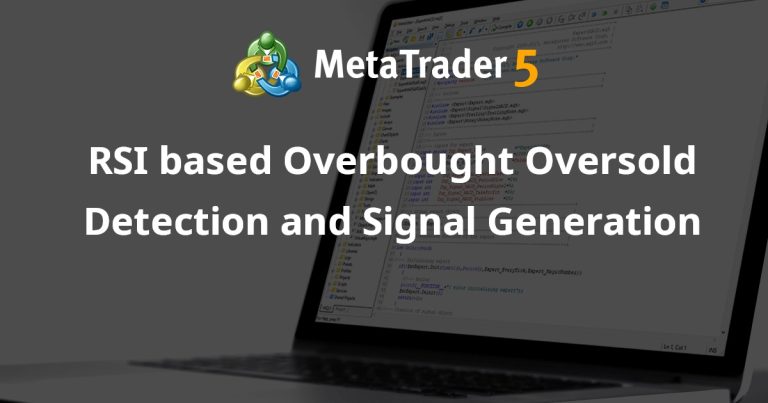 RSI based Overbought Oversold Detection and Signal Generation