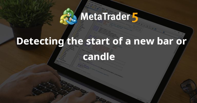 Detecting the start of a new bar or candle