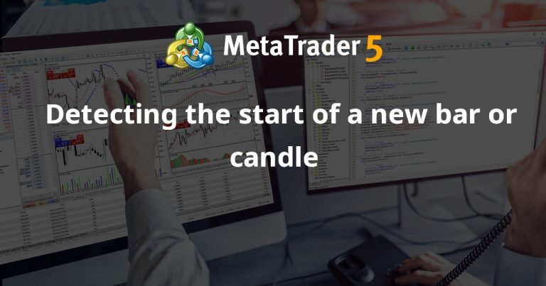 Detecting the start of a new bar or candle