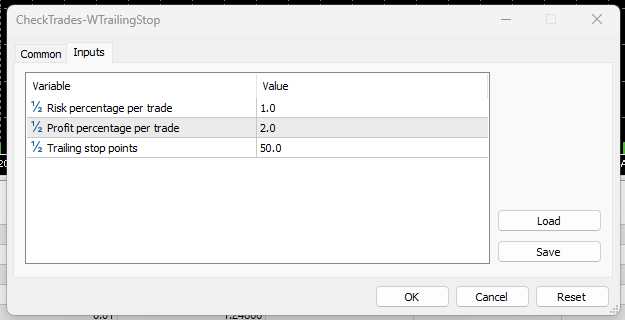Dynamic Trailing Stop Loss and Profit Target Management