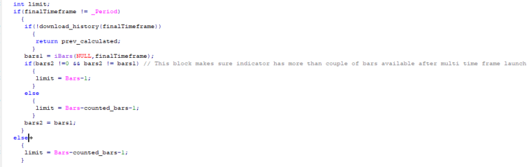Multi time frame example by recursion