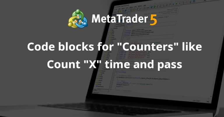 Code blocks for “Counters” like Count “X” time and pass