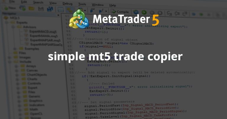 simple mt5 trade copier
