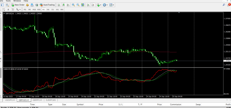 Dollar Index Tracker – See the Dollar Index right below your chart.