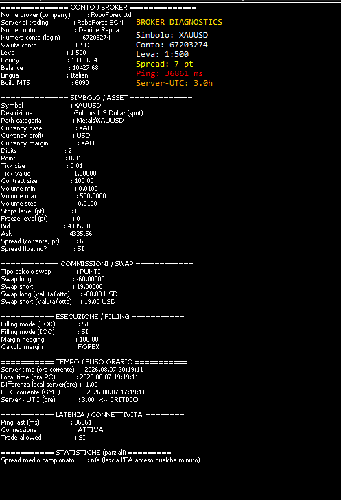 Extract information from the MT5 broker
