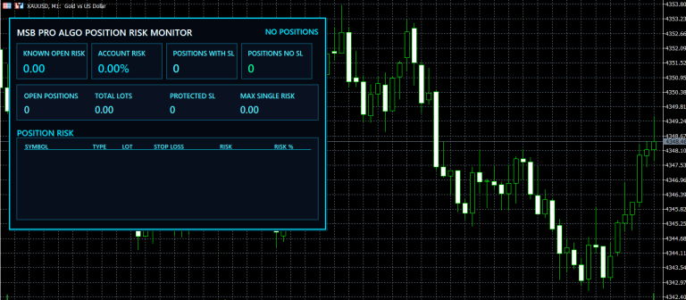 MSB Pro ALGO Position Risk Monitor for MT5