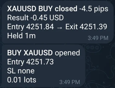 Trade Reporter Lite – Telegram trade notifications