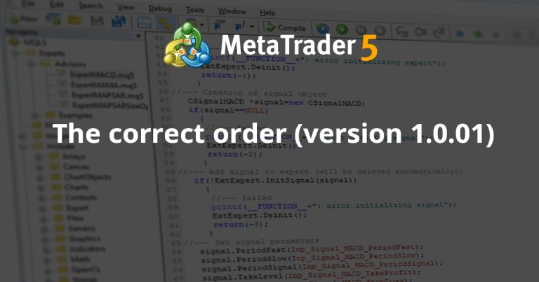 The correct order (version 1.0.01)