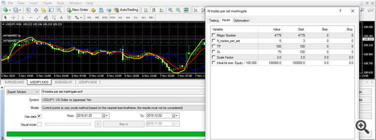 backtest settings