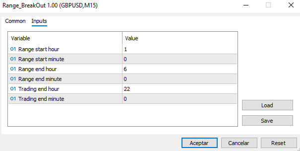 Parameters Parameters