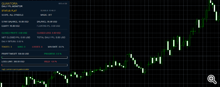 Quantora Daily Profit Loss Monitor