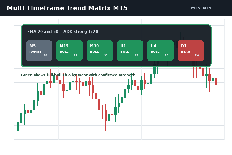 Multi Timeframe Trend Matrix MT5 Multi Timeframe Trend Matrix MT5